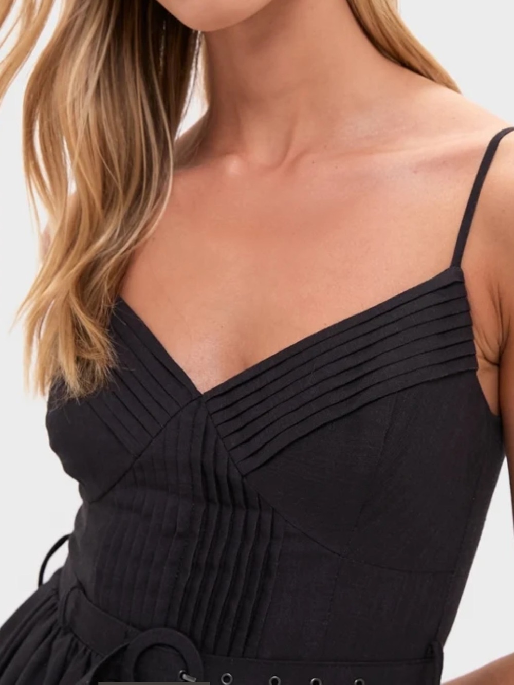 En Saison Black Ginger Olive Iris Midi Dress Medium - Picture 2 of 10